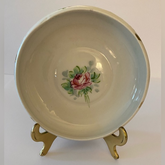 Carlin Comforts Pink Porcelain Vanity Perfume Decanter & Powder Dish - Picture 14 of 17